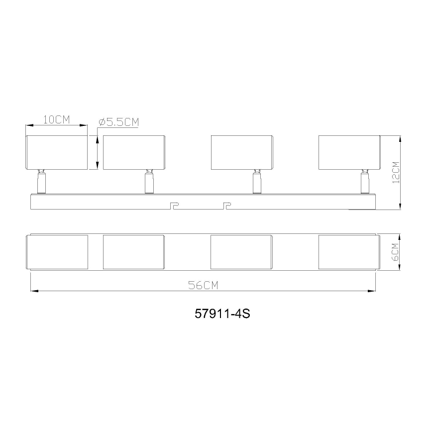 Globo - Reflektor 4xGU10/25W/230V