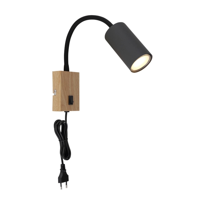 Globo - Fleksibilna stenska svetilka 1xGU10/25W/230V siva/rjava