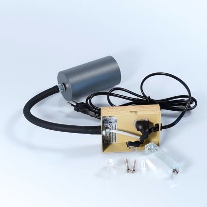 Globo - Fleksibilna stenska svetilka 1xGU10/25W/230V siva/rjava