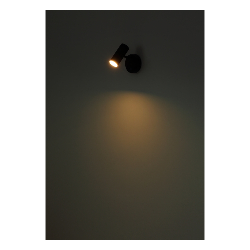 Globo - zatemnjevalna polnilna stenska točkovna LED svetilka LED/0,4W/3,7V 1800 mAh črna