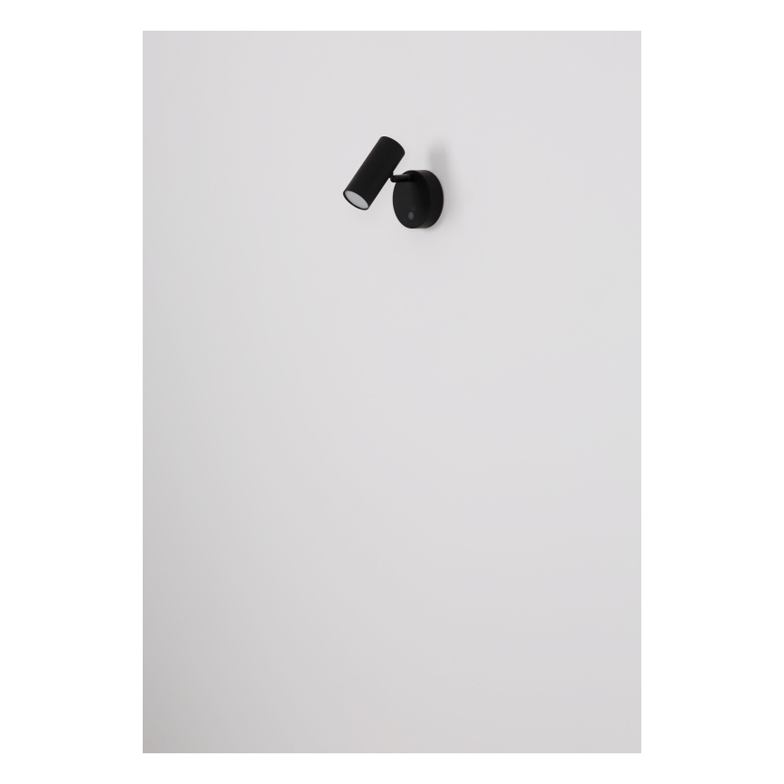 Globo - zatemnjevalna polnilna stenska točkovna LED svetilka LED/0,4W/3,7V 1800 mAh črna