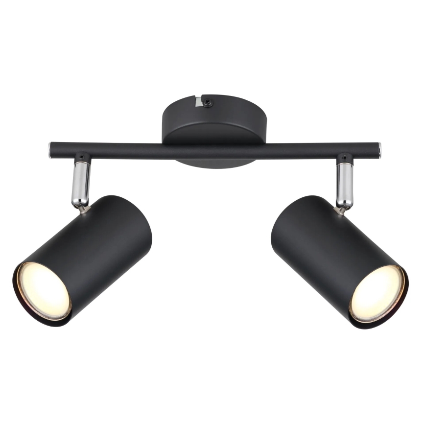 Globo - Reflektor 2xGU10/25W/230V črna
