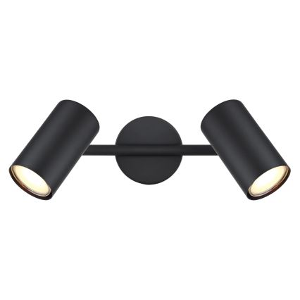 Globo - Reflektor 2xGU10/25W/230V črna