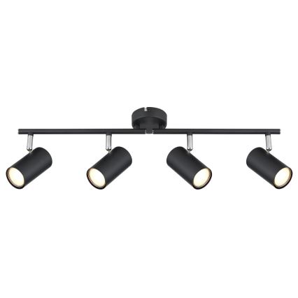 Globo - Reflektor 4xGU10/25W/230V črna