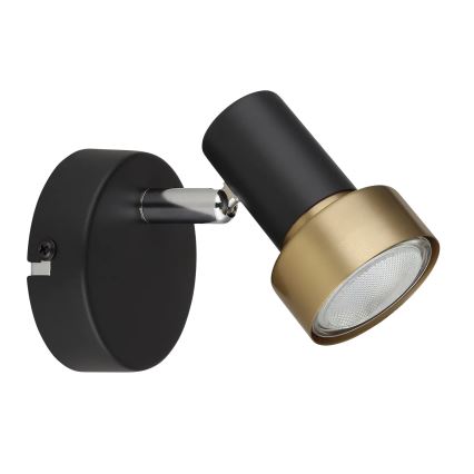 Globo - Stenski reflektor 1xGU10/25W/230V črna/zlata