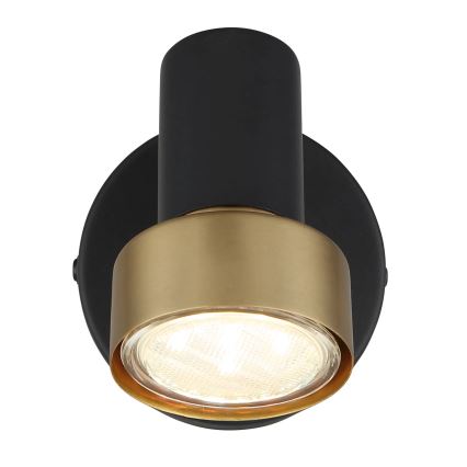 Globo - Stenski reflektor 1xGU10/25W/230V črna/zlata
