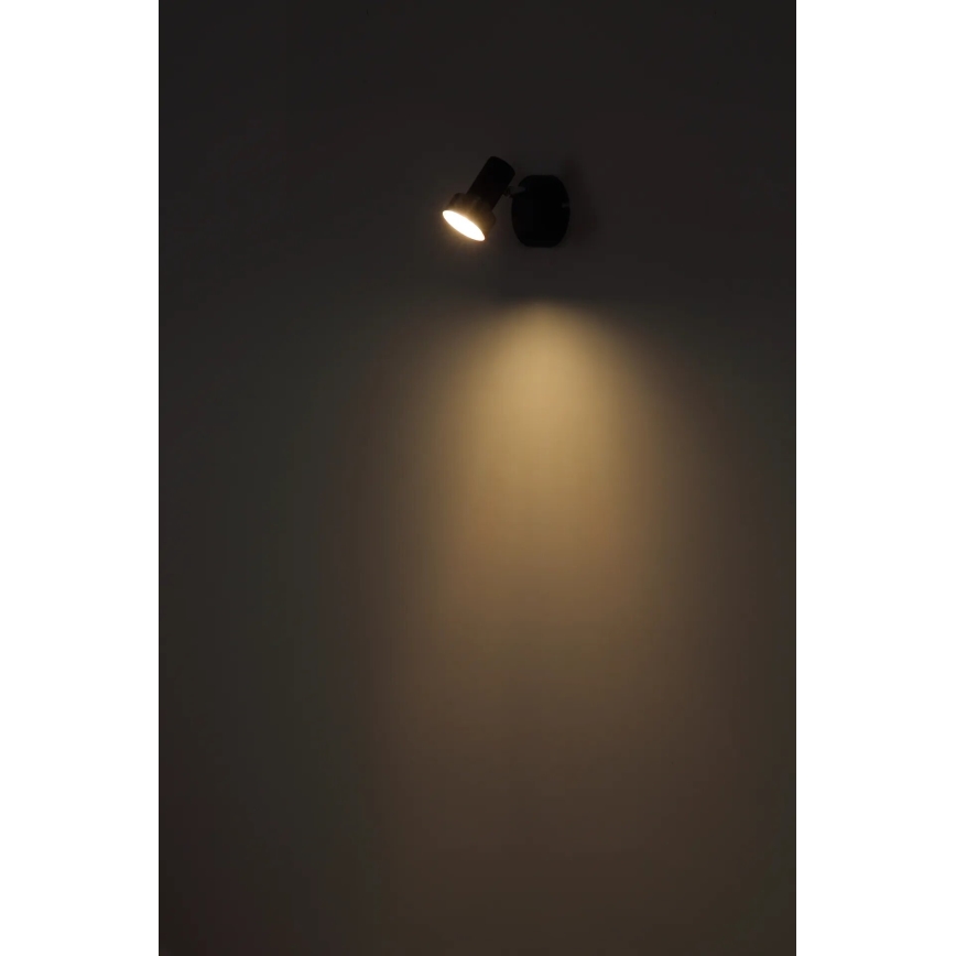 Globo - Stenski reflektor 1xGU10/25W/230V črna/srebrna