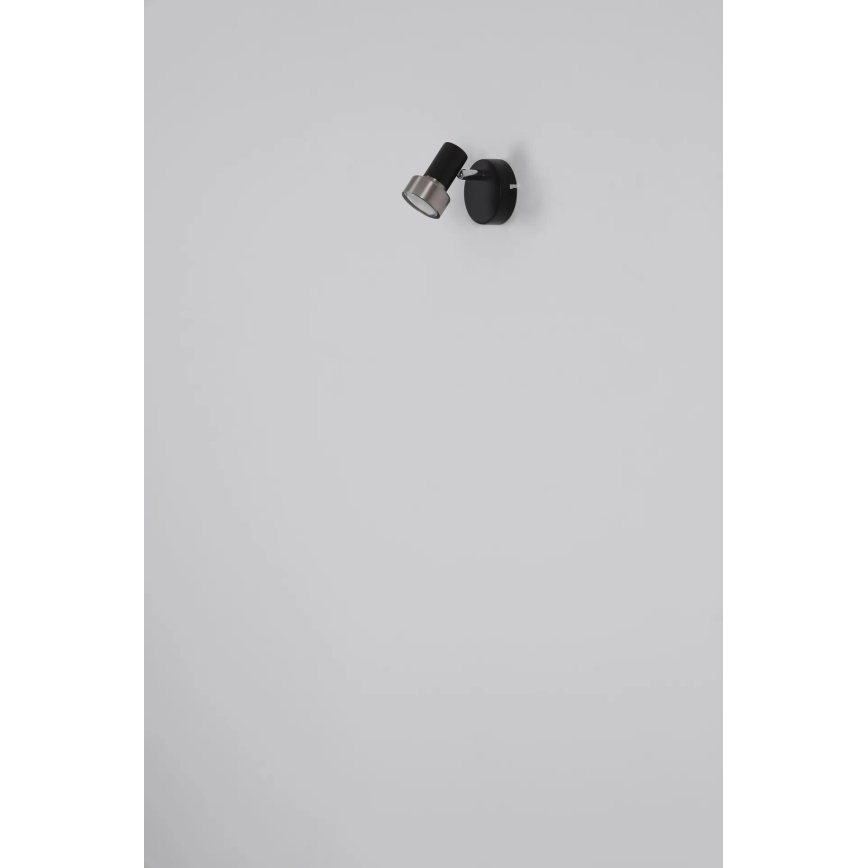 Globo - Stenski reflektor 1xGU10/25W/230V črna/srebrna