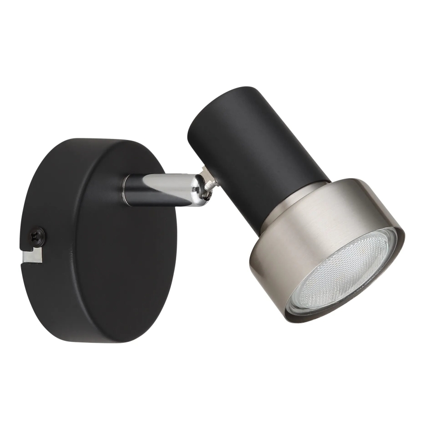 Globo - Stenski reflektor 1xGU10/25W/230V črna/srebrna