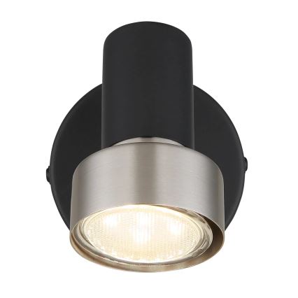 Globo - Stenski reflektor 1xGU10/25W/230V črna/srebrna