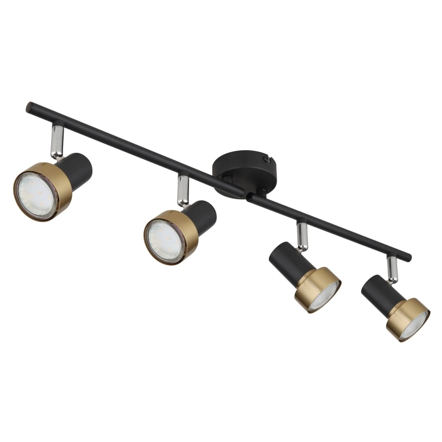 Globo - Reflektor  4xGU10/25W/230V črna/zlata