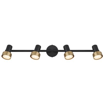 Globo - Reflektor  4xGU10/25W/230V črna/zlata