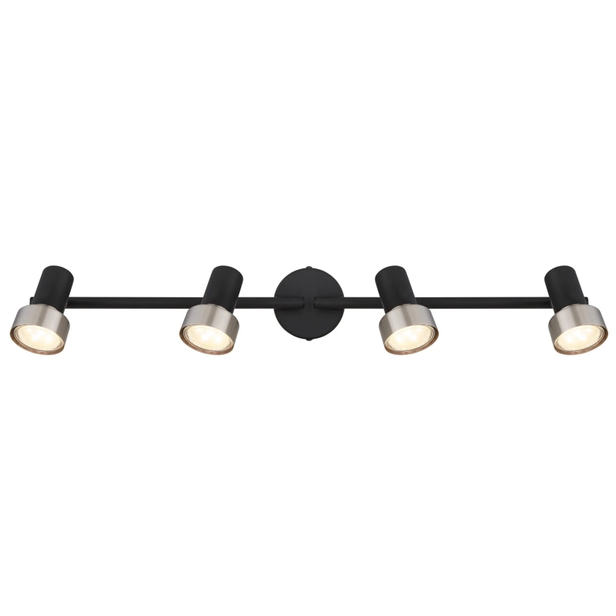 Globo - Reflektor  4xGU10/25W/230V črna/srebrna