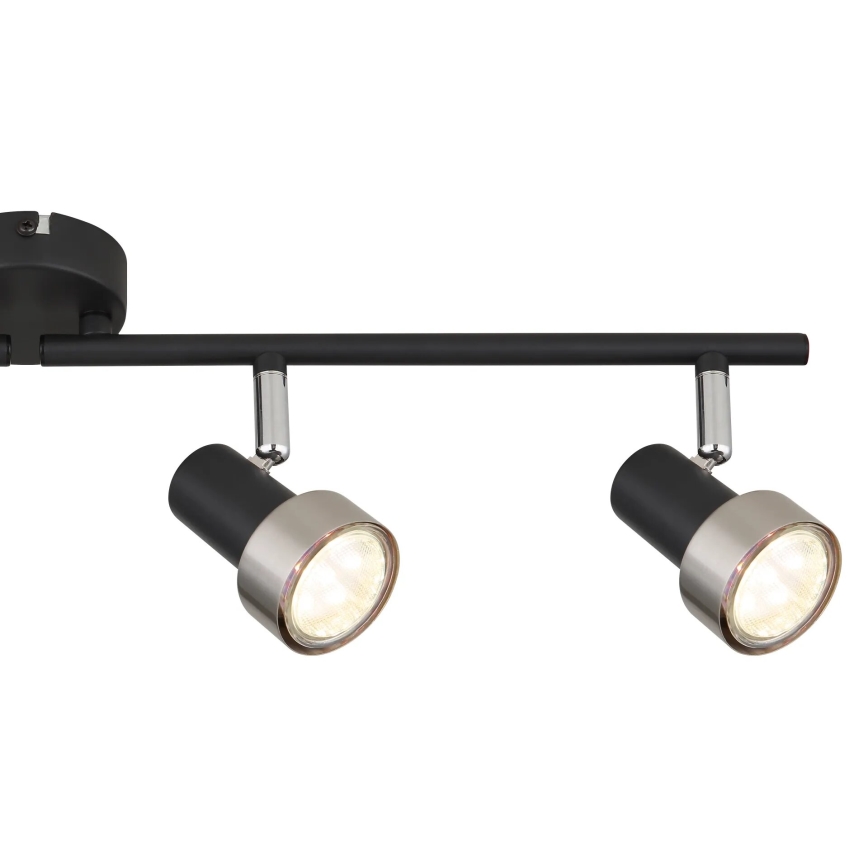 Globo - Reflektor  4xGU10/25W/230V črna/srebrna