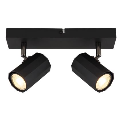 Globo - Reflektor 2xGU10/25W/230V črna