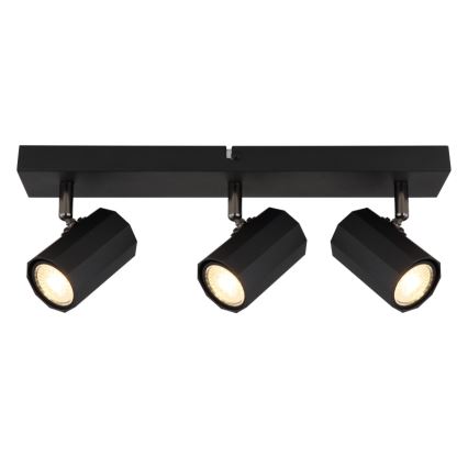 Globo - Reflektor 3xGU10/25W/230V črna
