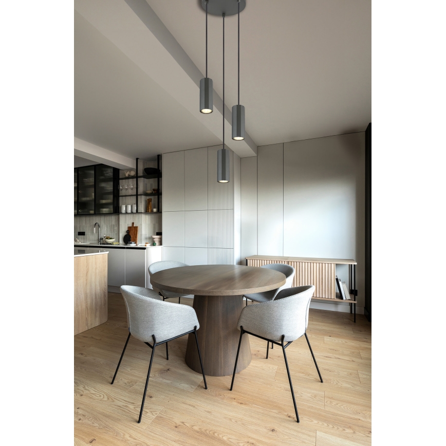 Globo - Lestenec na vrvici 3xGU10/25W/230V črna