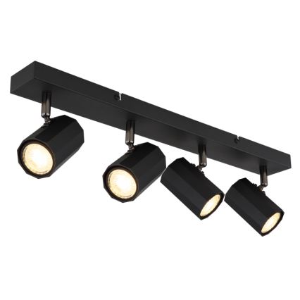 Globo - Reflektor 4xGU10/25W/230V črna