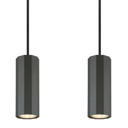 Globo - Lestenec na vrvici 4xGU10/25W/230V črna