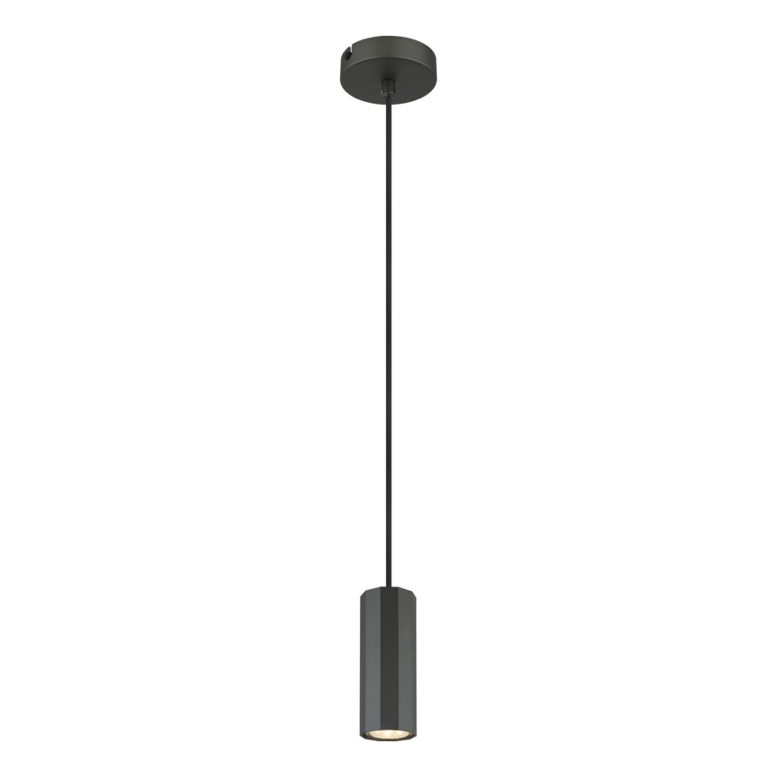 Globo - Lestenec na vrvici 1xGU10/25W/230V črna