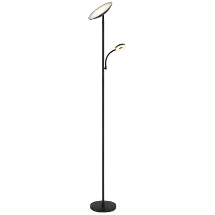 Globo - LED Zatemnitvena stoječa svetilka LED/20W/230V+ LED/5W 3000/4000/6500K črna