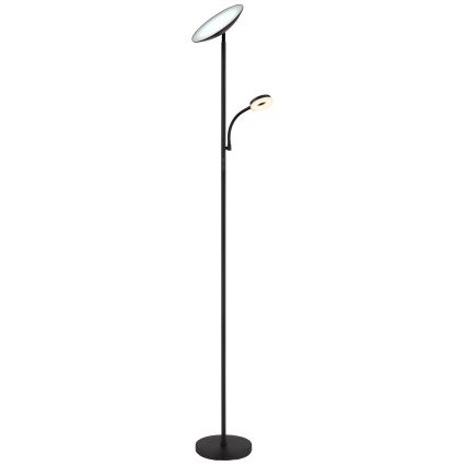 Globo - LED Zatemnitvena stoječa svetilka LED/20W/230V+ LED/5W 3000/4000/6500K črna
