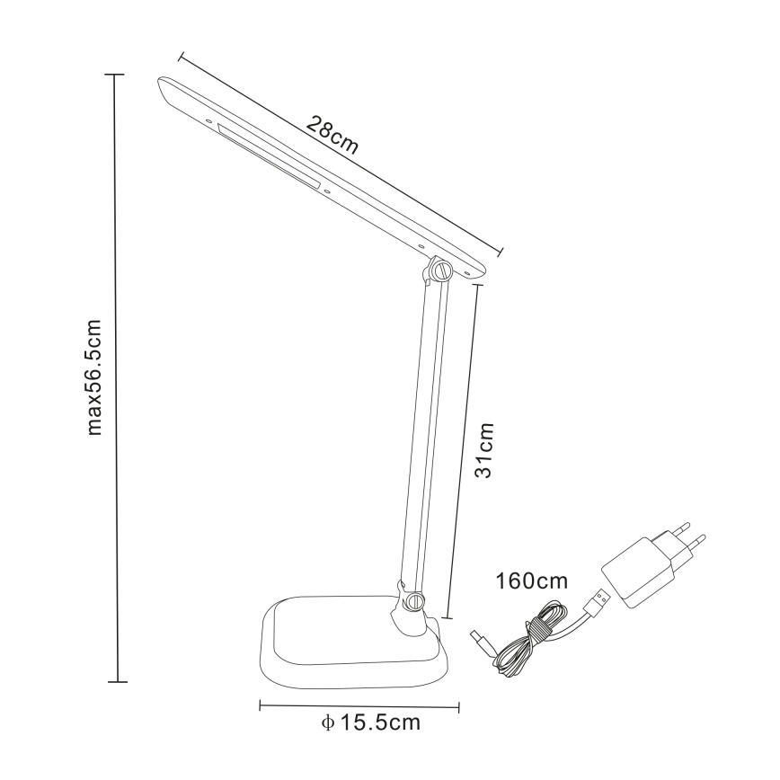 Globo - LED Zatemnitvena namizna svetilka LED/7W/230V