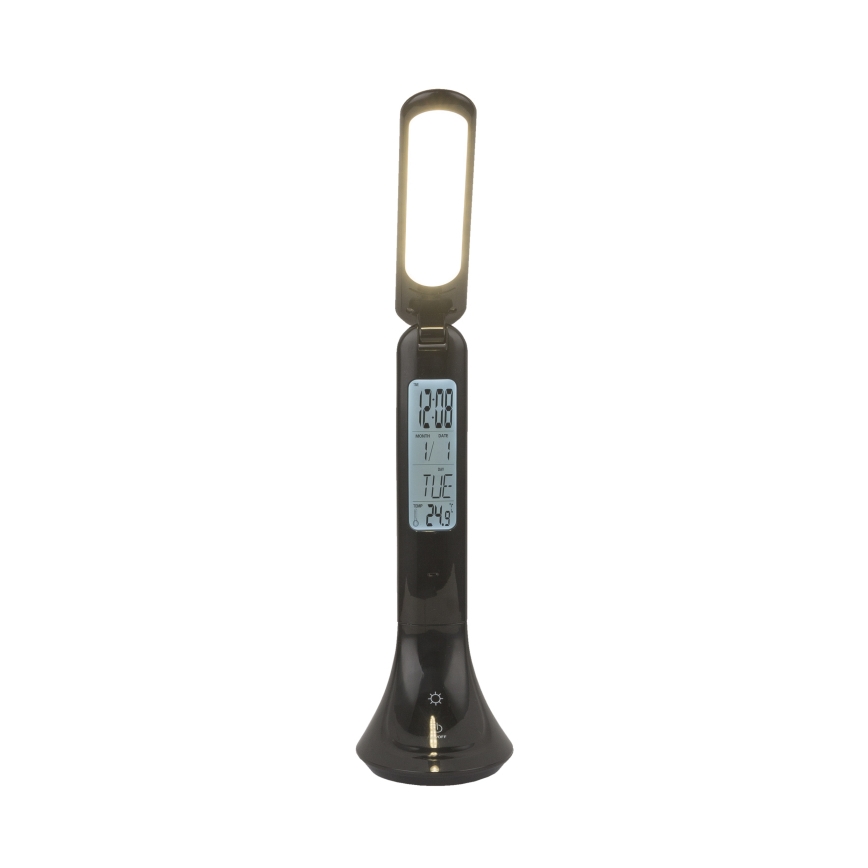 Globo - LED Zatemnitvena polnilna namizna svetilka s zaslon LED/4W/230V 2200 mAh črna