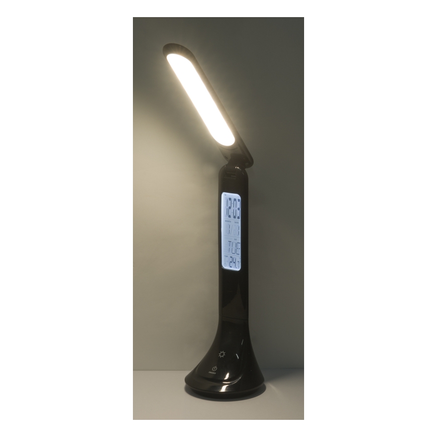 Globo - LED Zatemnitvena polnilna namizna svetilka s zaslon LED/4W/230V 2200 mAh črna