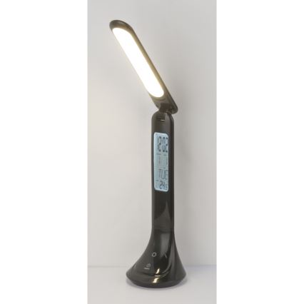 Globo - LED Zatemnitvena polnilna namizna svetilka s zaslon LED/4W/230V 2200 mAh črna