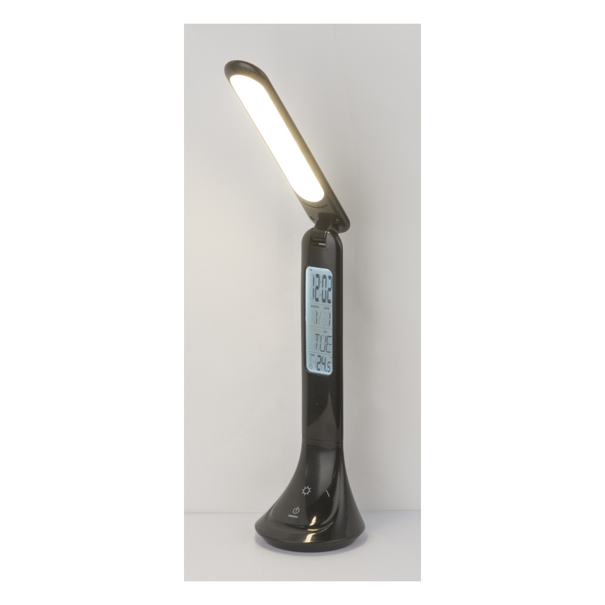 Globo - LED Zatemnitvena polnilna namizna svetilka s zaslon LED/4W/230V 2200 mAh črna