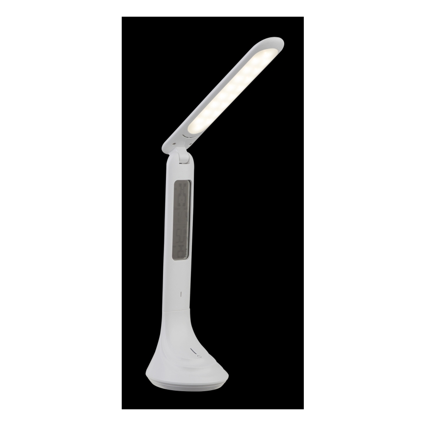 Globo - polnilna LED namizna svetilka z zaslonom in nastavljivo svetlostjo LED/4W/230V 2200 mAh bela