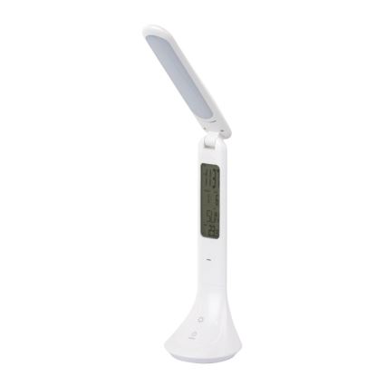 Globo - LED Zatemnitvena polnilna namizna svetilka s zaslon LED/4W/230V 2200 mAh bela