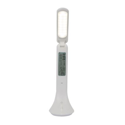 Globo - LED Zatemnitvena polnilna namizna svetilka s zaslon LED/4W/230V 2200 mAh bela
