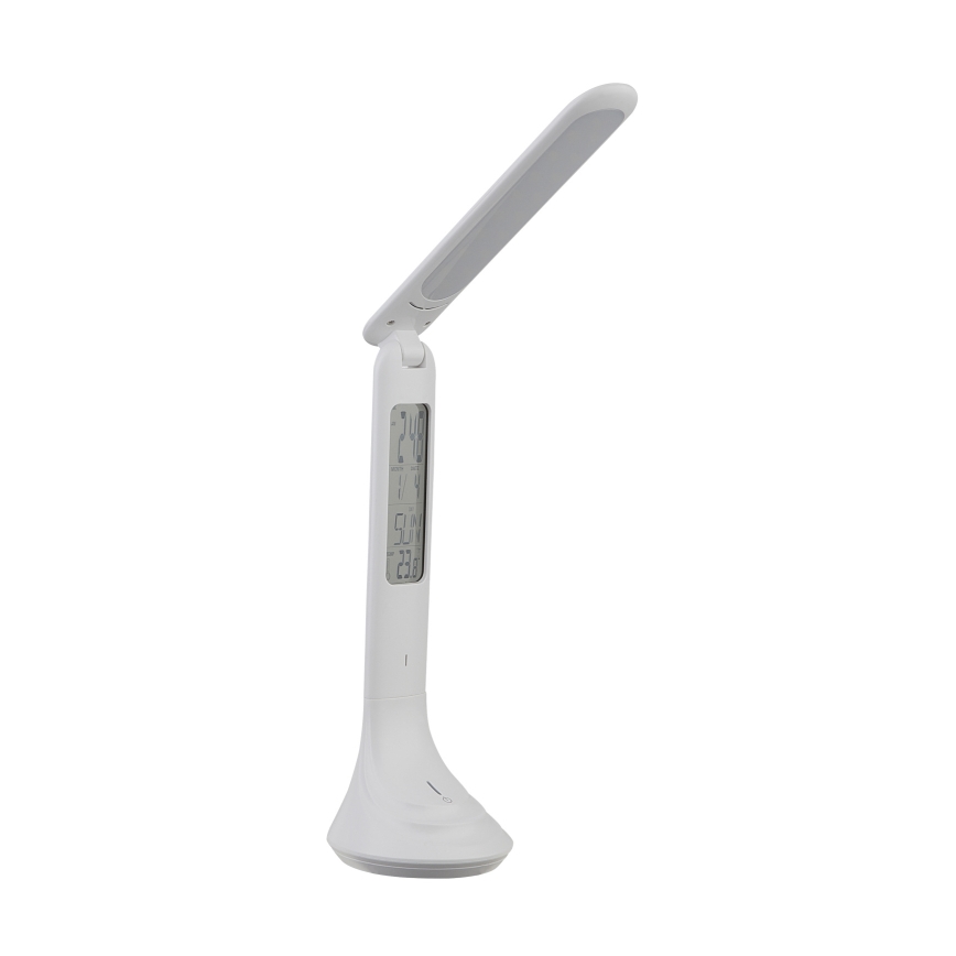 Globo - LED Zatemnitvena polnilna namizna svetilka s zaslon LED/4W/230V 2200 mAh bela