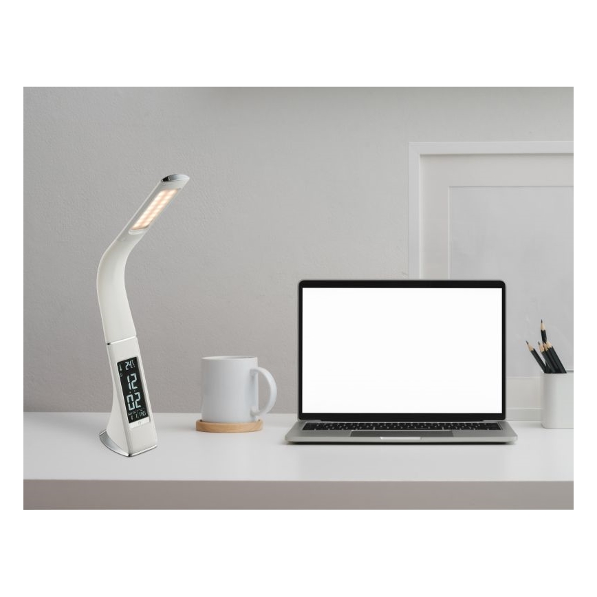 Globo - LED namizna svetilka na dotik z zaslonom in možnostjo zatemnitve LED/6,5W/230V 3000/4500/5800K bela