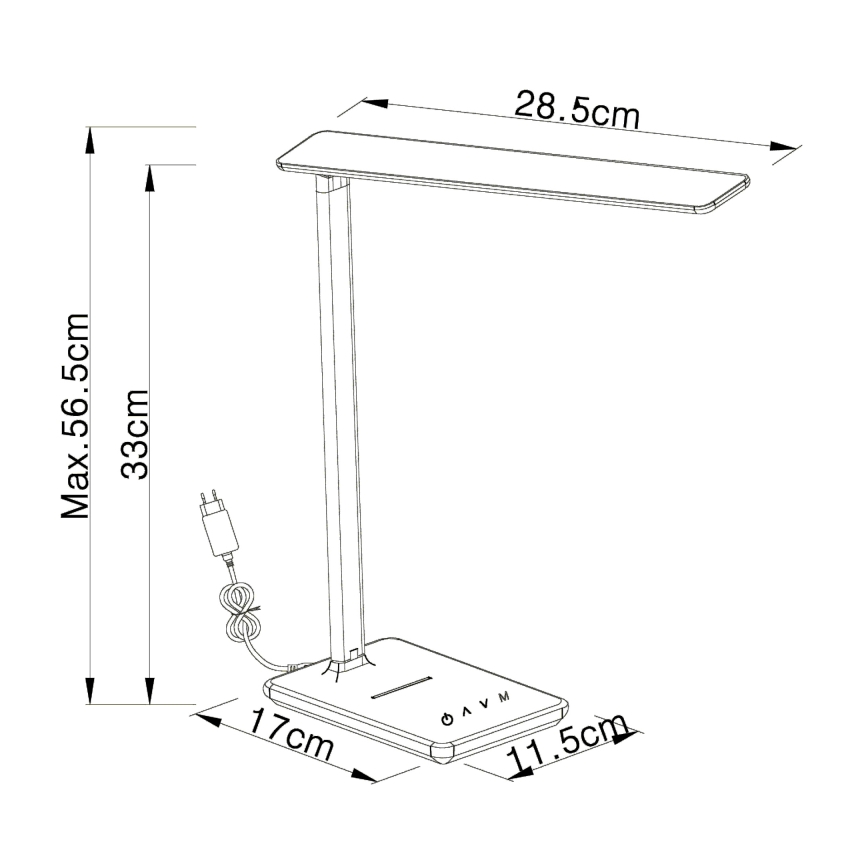 Globo - LED  Zatemnitvena namizna svetilka LED/5W/230V