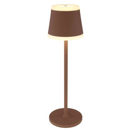 Globo - LED Zatemnitvena polnilna namizna svetilka na dotik LED/4,6W/3,7V 3000K 1800mAh rjava IP54
