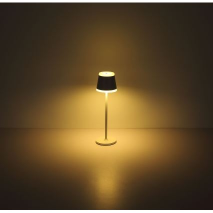 Globo - LED Zatemnitvena polnilna namizna svetilka na dotik LED/4,6W/230V 1800 mAh USB IP54 bela