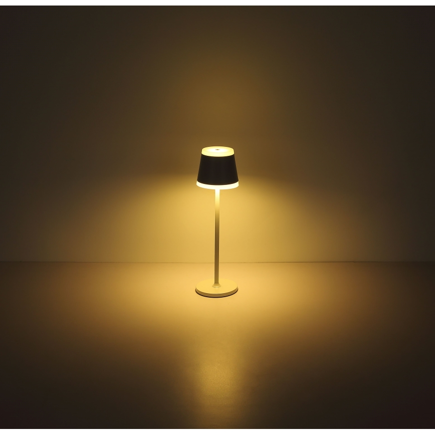 Globo - LED Zatemnitvena polnilna namizna svetilka na dotik LED/4,6W/230V 1800 mAh USB IP54 bela
