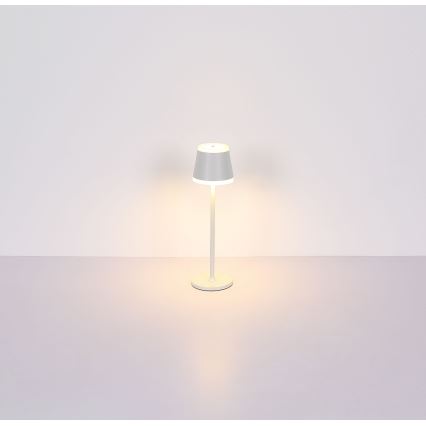 Globo - LED Zatemnitvena polnilna namizna svetilka na dotik LED/4,6W/230V 1800 mAh USB IP54 bela