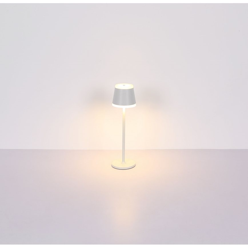 Globo - LED Zatemnitvena polnilna namizna svetilka na dotik LED/4,6W/230V 1800 mAh USB IP54 bela
