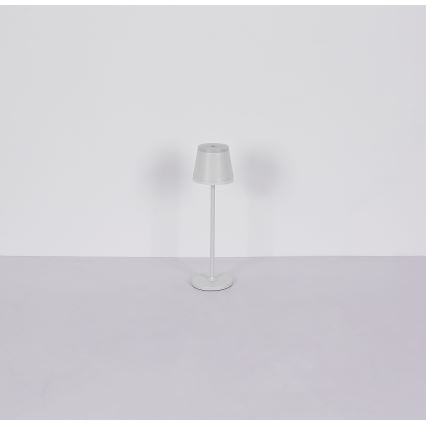 Globo - LED Zatemnitvena polnilna namizna svetilka na dotik LED/4,6W/230V 1800 mAh USB IP54 bela