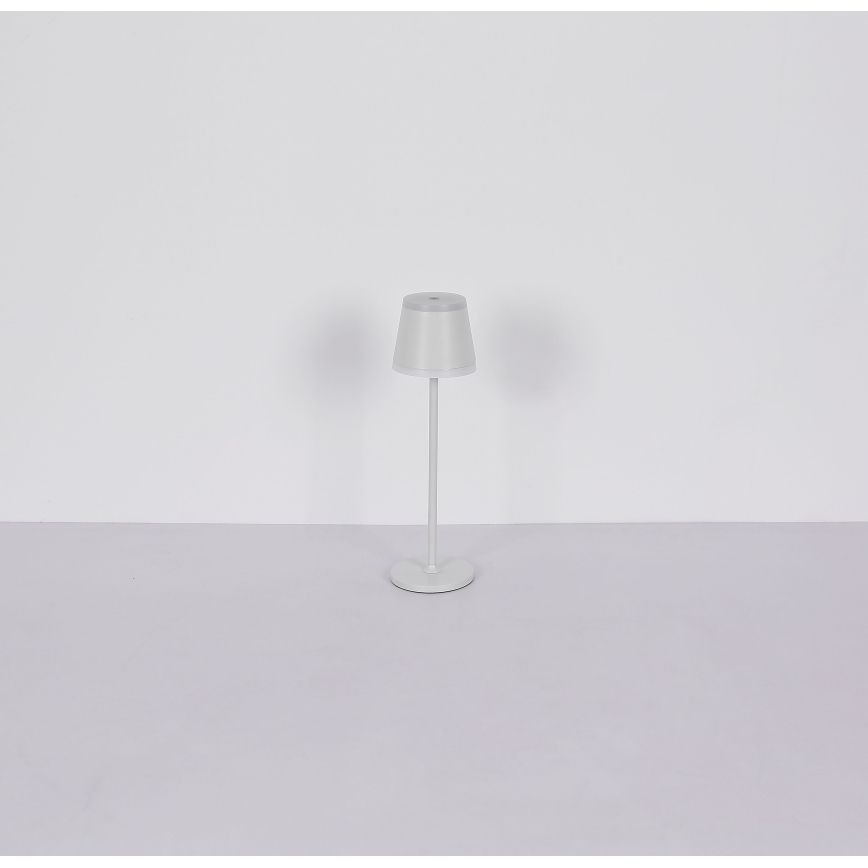 Globo - LED Zatemnitvena polnilna namizna svetilka na dotik LED/4,6W/230V 1800 mAh USB IP54 bela