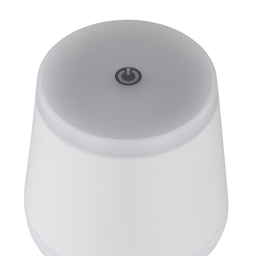 Globo - LED Zatemnitvena polnilna namizna svetilka na dotik LED/4,6W/230V 1800 mAh USB IP54 bela