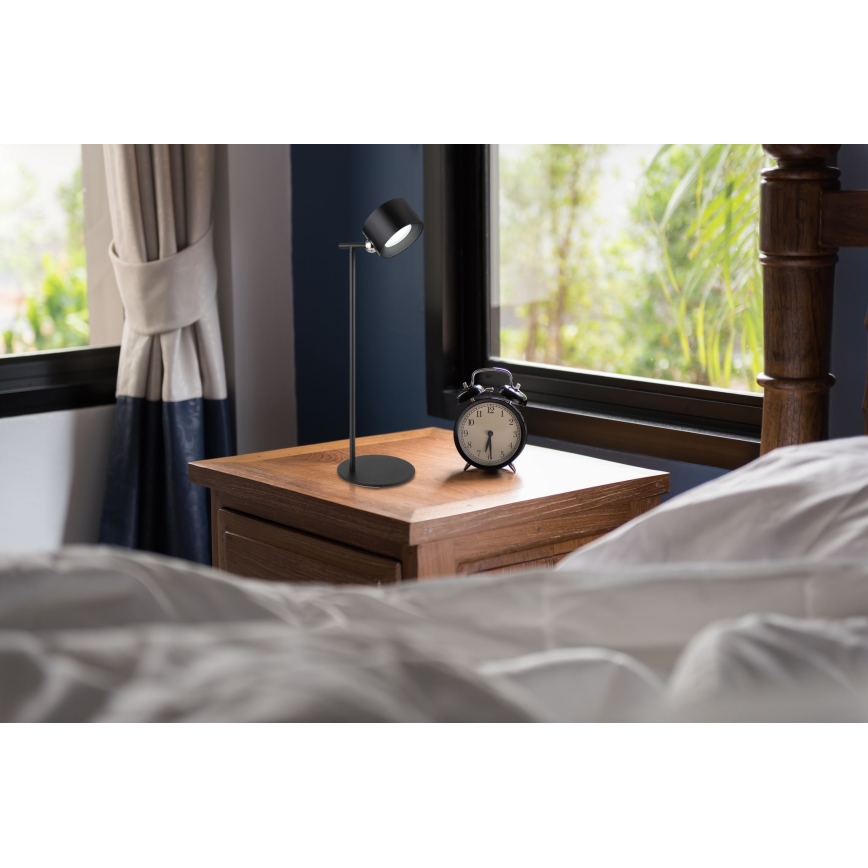 Globo - LED Zatemnitvena namizna svetilka na dotik 4v1 LED/4W/5V 3000/4000/5000K 1200 mAh črna