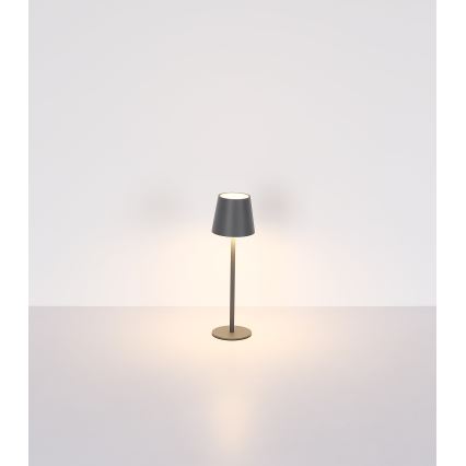 Globo - LED Zatemnitvena zunanja svetilka na dotik LED/3W/3,7V IP44 1800mAh + USB črna