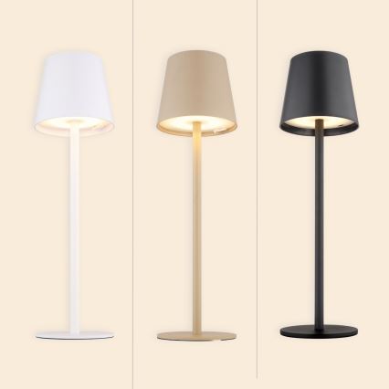 Globo - LED Zatemnitvena zunanja svetilka na dotik LED/3W/3,7V IP44 1800mAh + USB črna