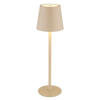 Globo - LED Zatemnitvena zunanja svetilka na dotik LED/3W/3,7V IP44 1800 mAh USB bež