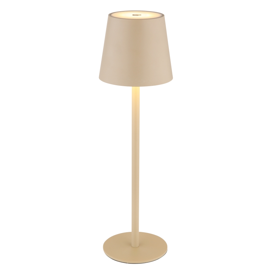 Globo - LED Zatemnitvena zunanja svetilka na dotik LED/3W/3,7V IP44 1800 mAh USB bež
